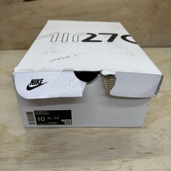 NEW Nike Air Max 270 Shoes Hot Punch Black Red Heel Mens Sz 10 AH8050-010 main image 5
